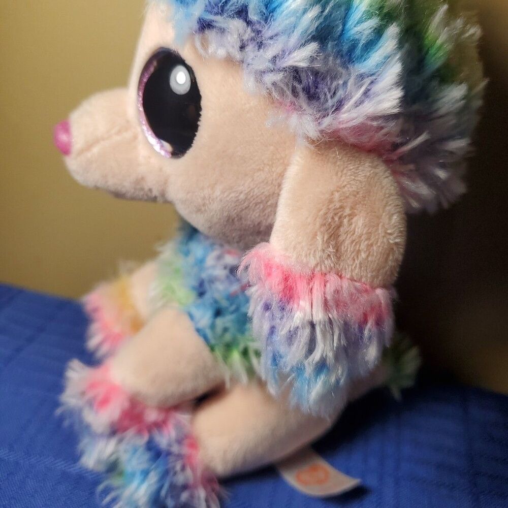 2017 TY Beanie Baby Rainbow Poodle Puppy Plush 6in Stuffed Animal Toy - Picture 9 of 10